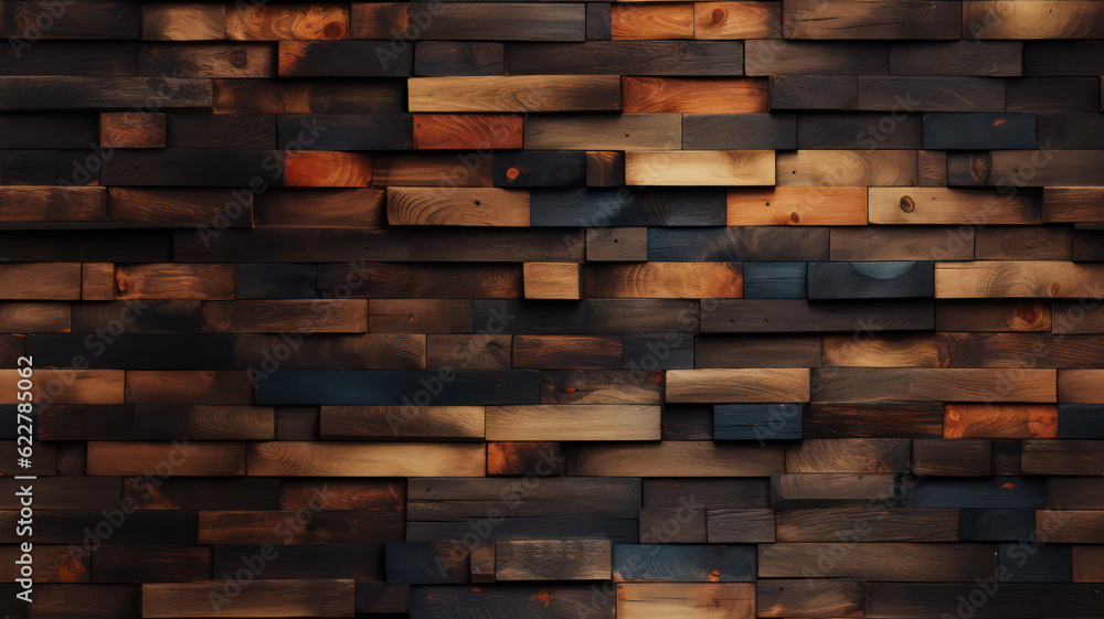 Future Style Burnt Boards Wall with Textured Background, AI generated Future Style Burnt Boards Wall with Textured Background, AI generated
