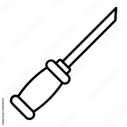 Bradawl Line Icon