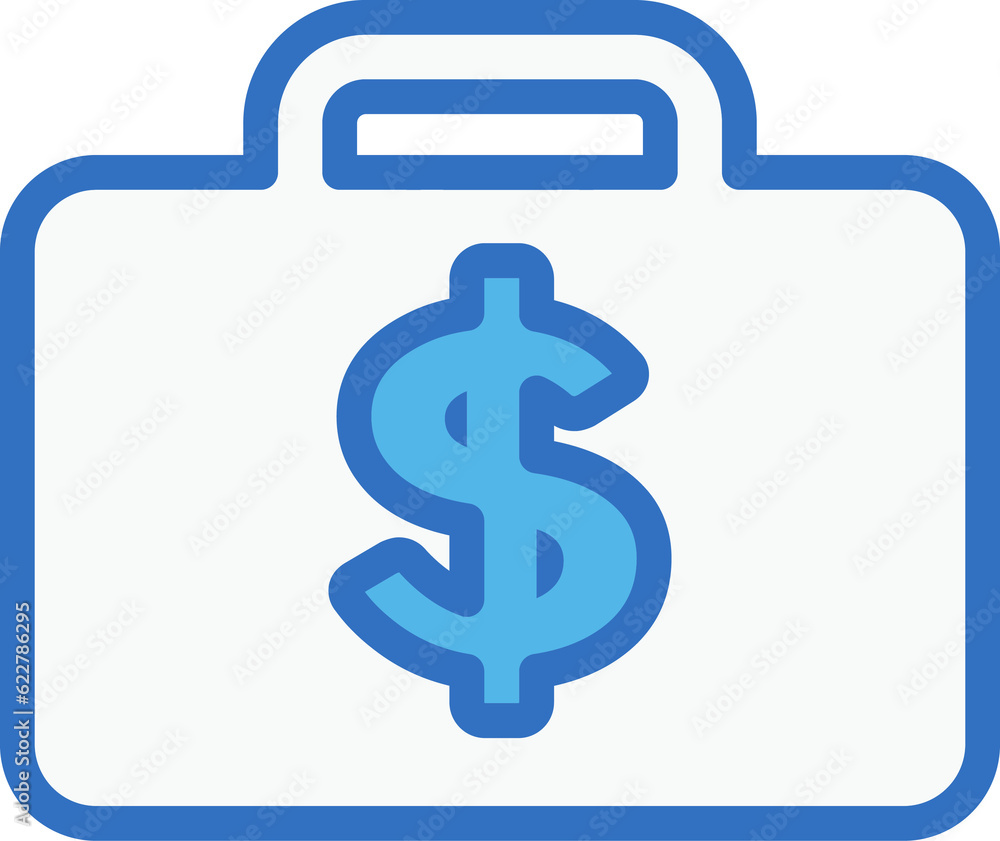 money luggage icon line design, monoline icons. money luggage icon line design, monoline icons.