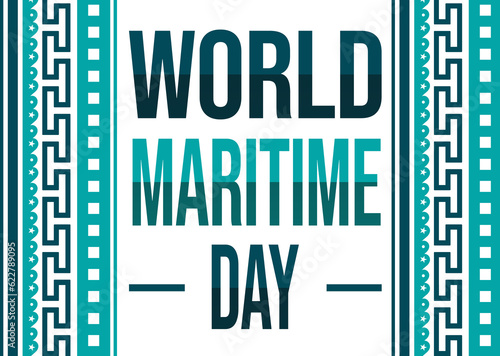 World Maritime day- template poster, banner. For your design, posters, textile, wedding invitation