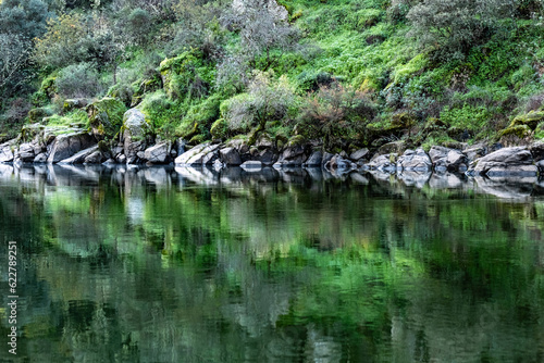 Rocks with river reflections