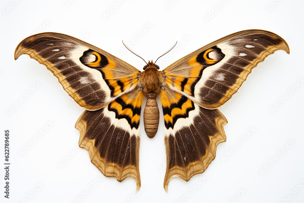 Fototapeta premium moth on a white background