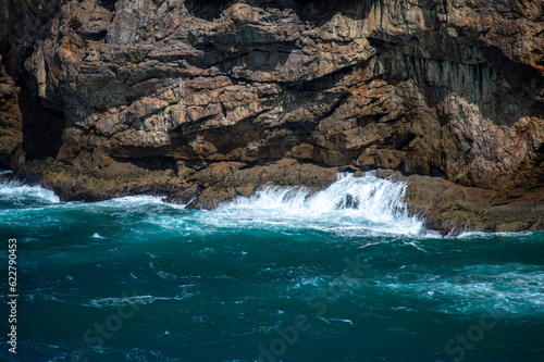 Algarve coast outside Lagos, Portugal. Portuguese beaches and shores.