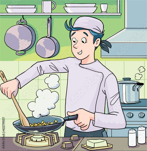 Fotografía chef cooking, chef hat, chef, occupation, uniform, apron, culinary, cooker, prof