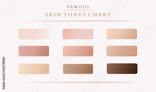 Famous Skin Tones / set of powder / Gradient set (ID: 622791068)