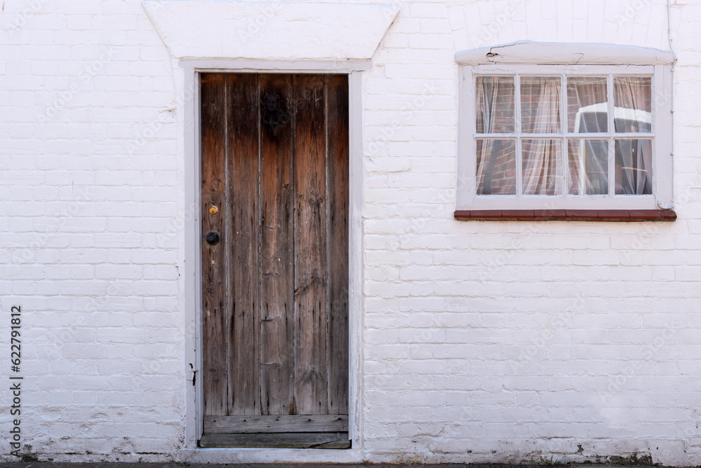Traditional English house front entrance Traditional English house front entrance