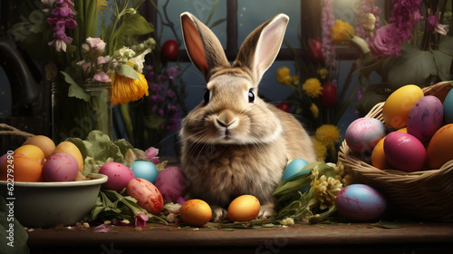 Easter Bunny Bliss  Generative Ai