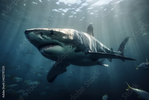 shark under the sea ultra realistic  Generative AI