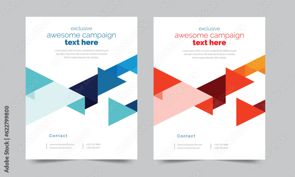 Company profile template and cover design Company profile template and cover design
