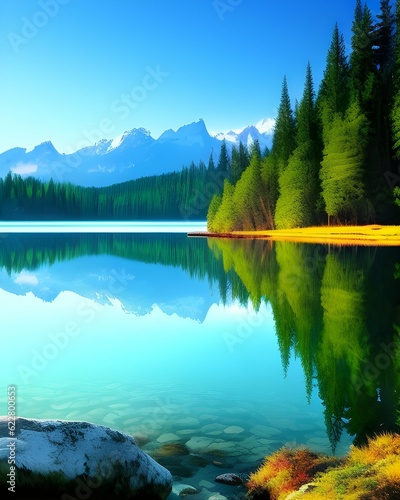 lake in the mountains © Language