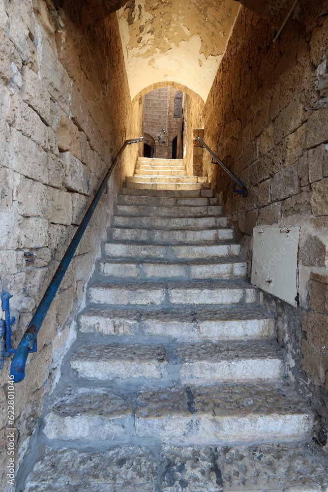 Obraz premium Stairs - an architectural detail in the construction of buildings and structures.