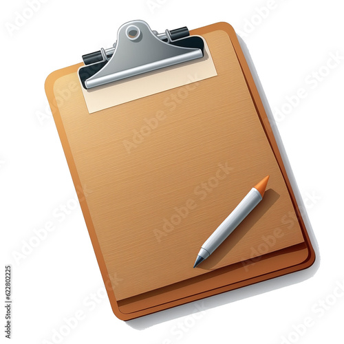 clipboard with pen (ID: 622802225)