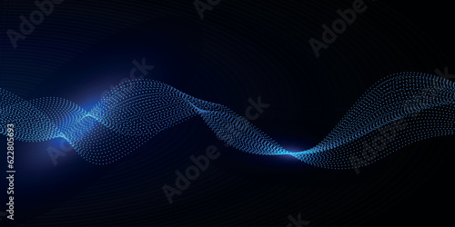 abstract futuristic background with pink blue glowing neon moving high speed flowing curve wave lines and bokeh lights. Data transfer concept Fantastic wallpaper