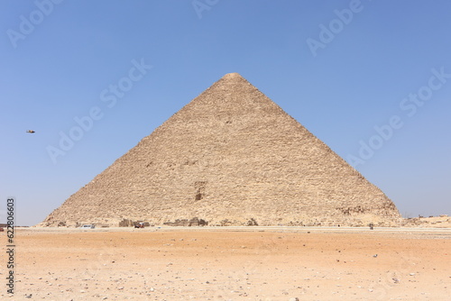 The great pyramid in gza with sphinx UNESCO