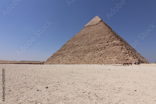 The great pyramid in gza with sphinx UNESCO