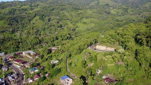 Drone view of Moni in East Nusa Tenggara, Indonesia. photo