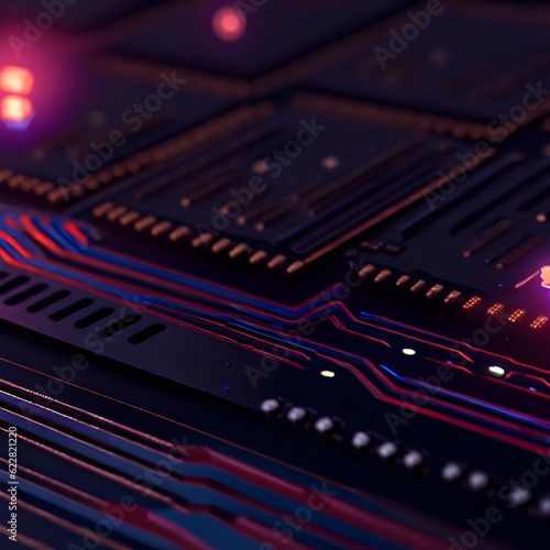 Purple circuit board © Stephen