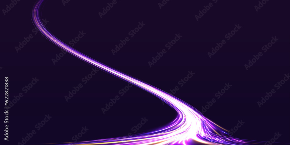 Neon light rays background. Modern abstract high speed movement. Vector blue glowing lines air flow effect. Neon light rays background. Modern abstract high speed movement. Vector blue glowing lines air flow effect.