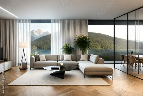 modern living room   generated by AI technology  © zaroosh