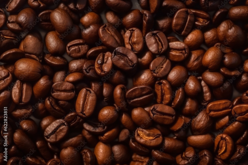 Coffee Bean Texture Background, Showcasing Light Brown and Brown Tones with Realistic Light and Captivating Reflections Coffee Bean Texture Background, Showcasing Light Brown and Brown Tones with Realistic Light and Captivating Reflections