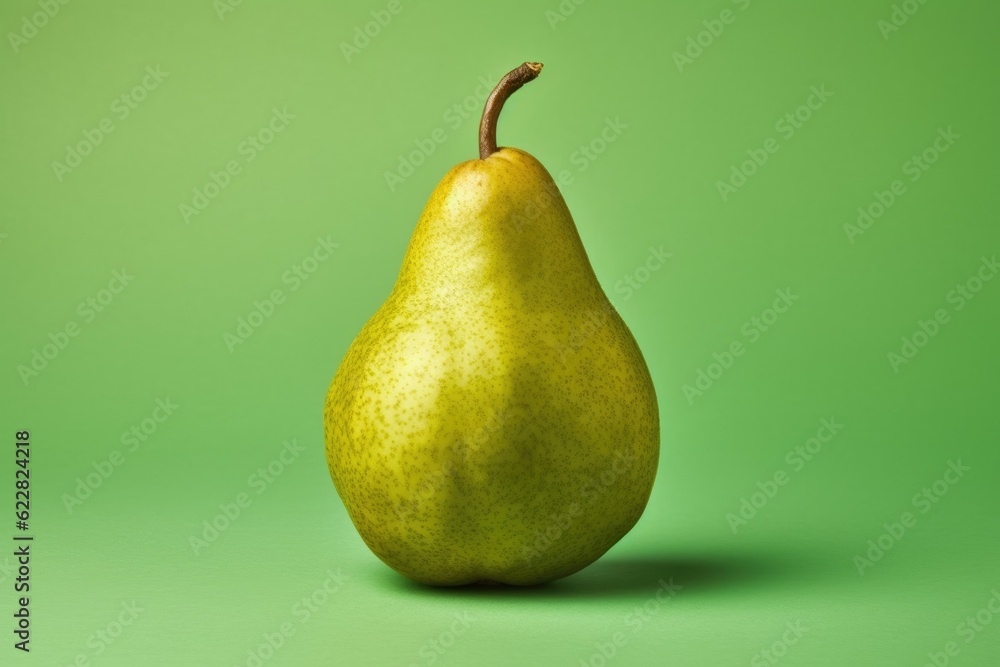 Photorealistic Upright Image of Pears with Stork on a Blank Background Photorealistic Upright Image of Pears with Stork on a Blank Background