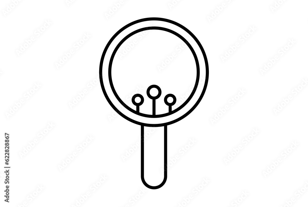 Search line icon website symbol artificial intelligence black sign for app or web Search line icon website symbol artificial intelligence black sign for app or web