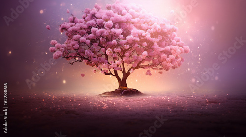 Beautiful pink blossom in spring © oreans
