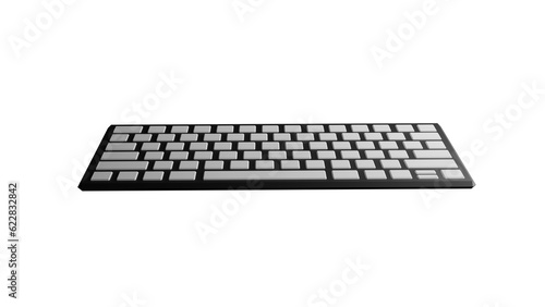 computer keyboard isolated on white