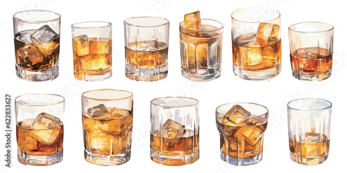 watercolor beer glass clipart for graphic resources