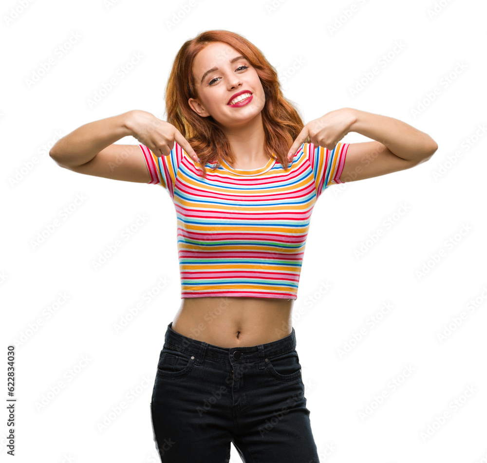 Young beautiful woman over isolated background looking confident with smile on face, pointing oneself with fingers proud and happy. Young beautiful woman over isolated background looking confident with smile on face, pointing oneself with fingers proud and happy.