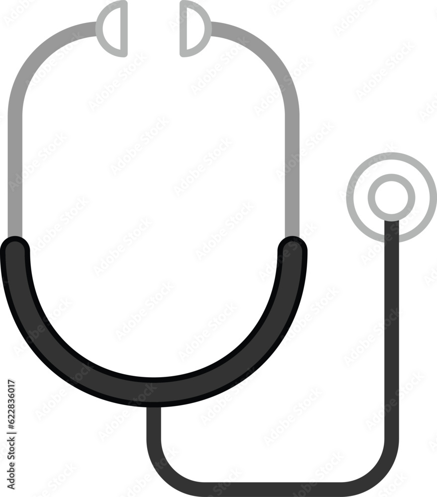 A Stethoscope for a Doctor is Used To Listen To the Heart and Lungs icon. A Stethoscope for a Doctor is Used To Listen To the Heart and Lungs icon.