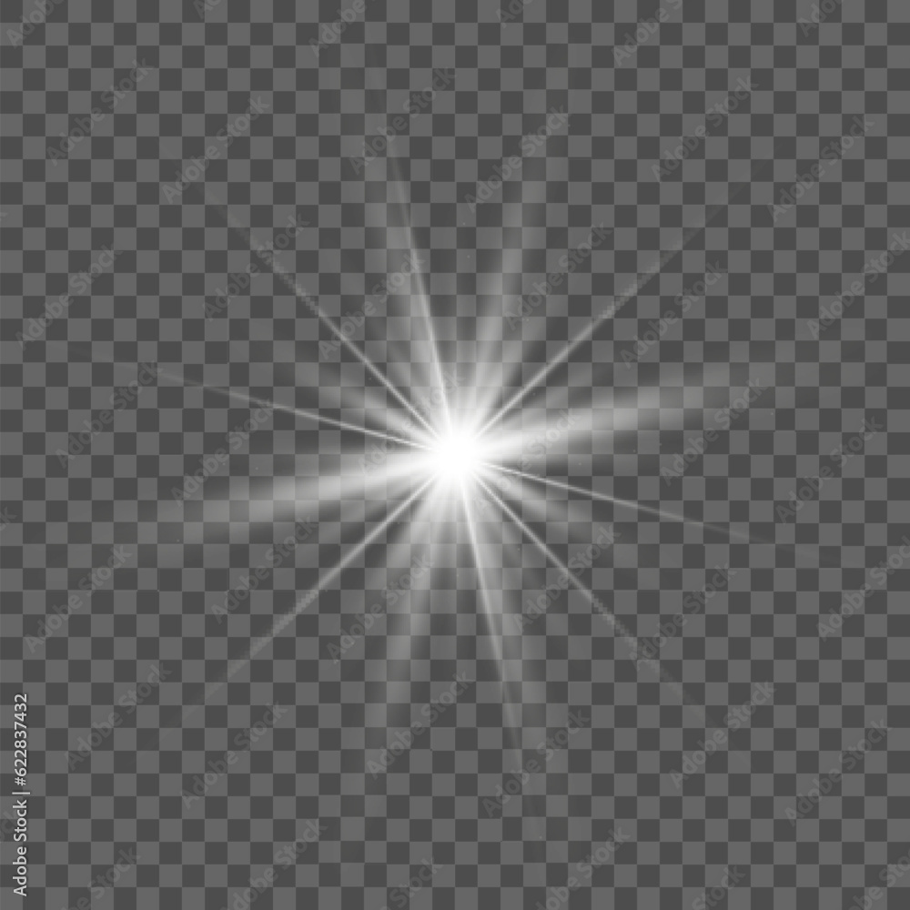 Shining sun, bright flash star, white light. Shining sun, bright flash star, white light.
