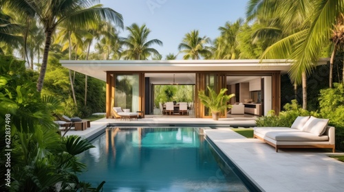 Embrace the tropical climate of Miami by incorporating architectural elements like open - air spaces, large windows, and a seamless indoor outdoor flow
