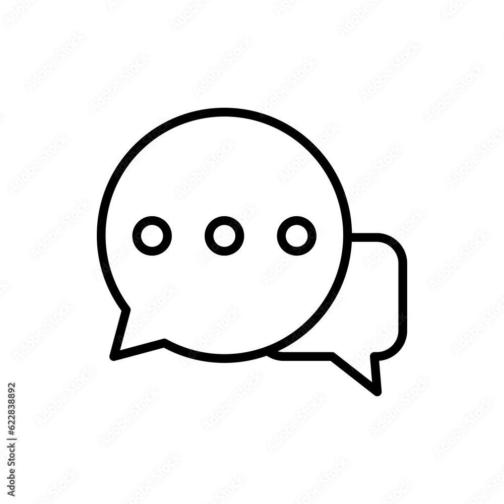 Simple Comment icon. isolated on white background Simple Comment icon. isolated on white background