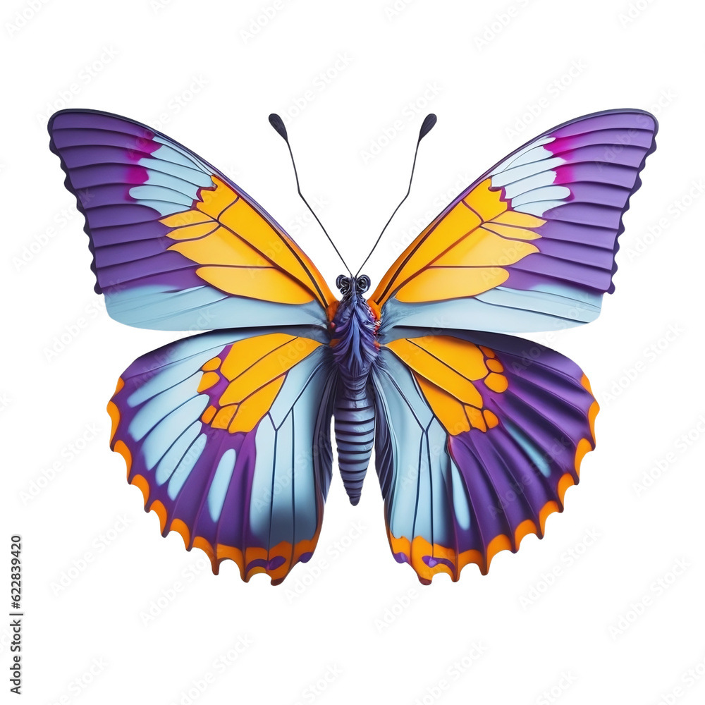 Flutter into Style: 3D Butterfly Clipart Sticker for Wall Decor & More Flutter into Style: 3D Butterfly Clipart Sticker for Wall Decor & More