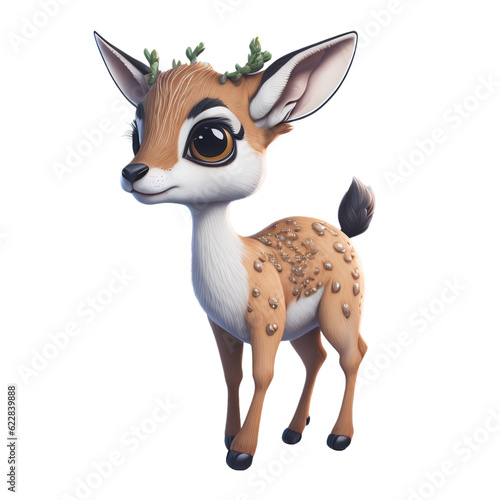 Forest Animal Art Bundle - Doe  Fawn  and Deer Clipart Png Set for Hunting and More 