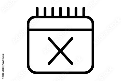 close 15 line icon error app symbol black X web sign