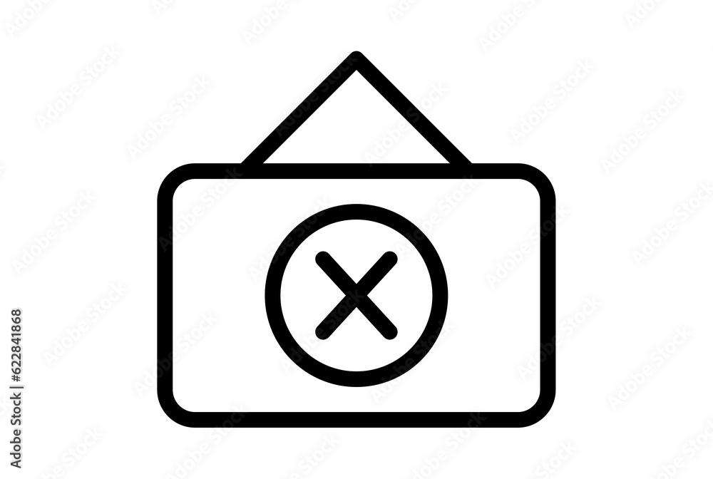 close 6 line icon error app symbol black X web sign close 6 line icon error app symbol black X web sign