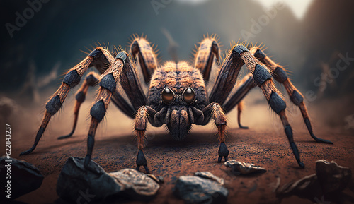 Terrible Venomous Spider common australia deadly image ai generated art