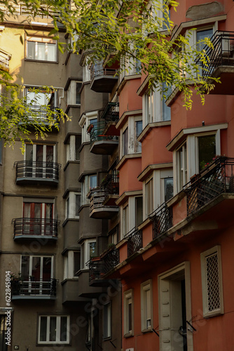Haus, Fassade, Budapest, Ungarn, Kontrast, Heruntergekommen photo