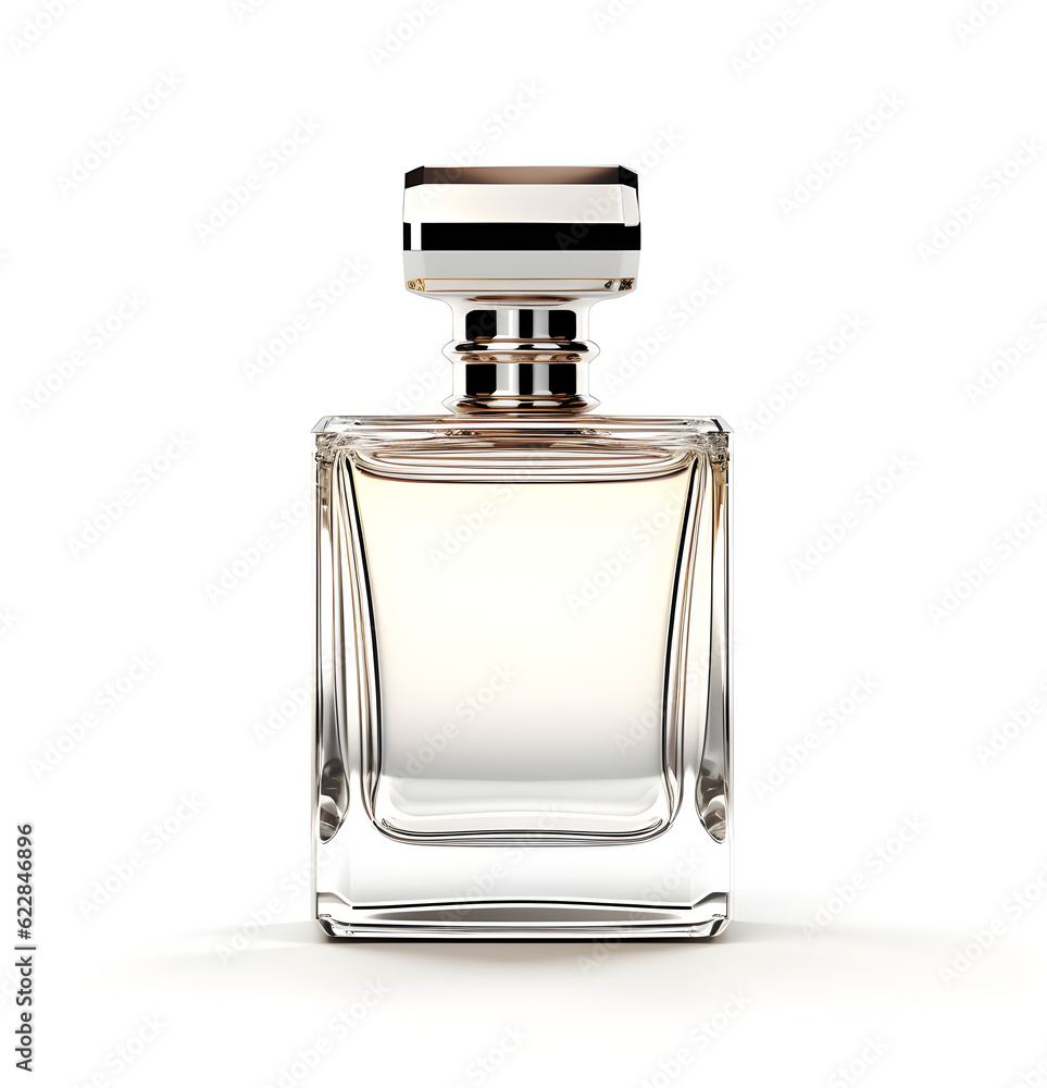 A bottle of perfume. Parfum in beautiful bottle Isolated on white background. Perfume spray. A bottle of perfume. Parfum in beautiful bottle Isolated on white background. Perfume spray.