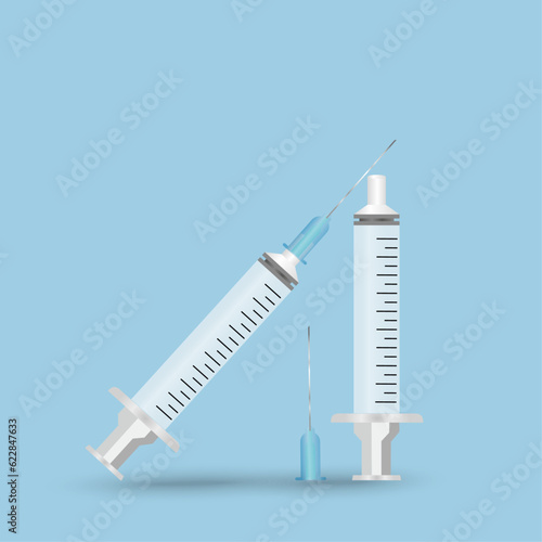Set of injection in vector illustration 