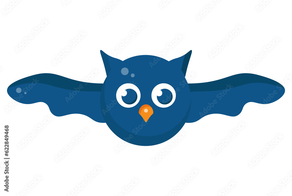 owl illustration Halloween app icon web symbol artwork sign