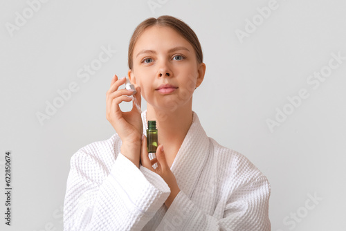 Pretty young woman with cos...