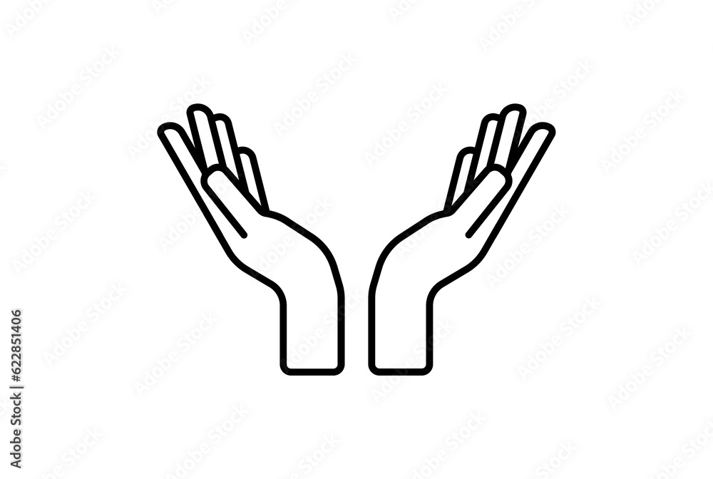hands hand icon gesture line symbol web app sign hands hand icon gesture line symbol web app sign