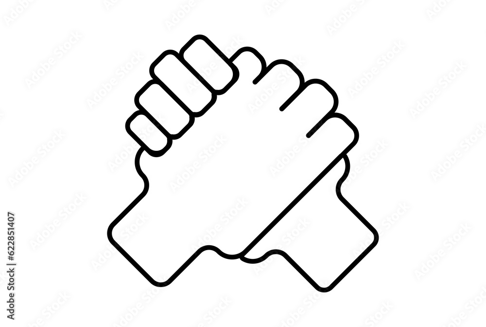 handshake hand icon gesture line symbol web app sign handshake hand icon gesture line symbol web app sign