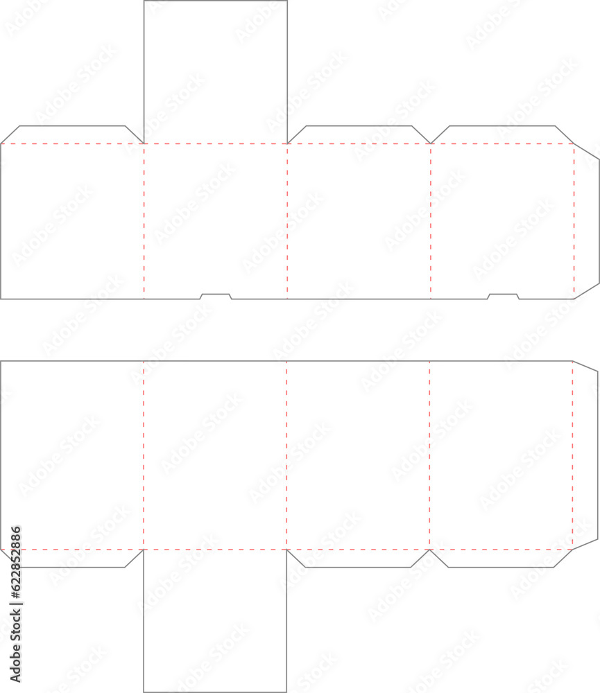 Box Packaging Die Cut Template Box Packaging Die Cut Template