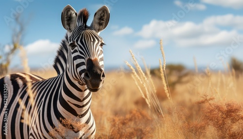 zebra in the wild