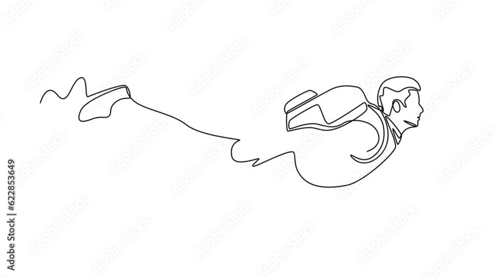 Self drawing animation of one single line draw Happy free people flying, floating and jumping in air. Freedom concept. Full length animation illustration. High quality 4k footage. Self drawing animation of one single line draw Happy free people flying, floating and jumping in air. Freedom concept. Full length animation illustration. High quality 4k footage.