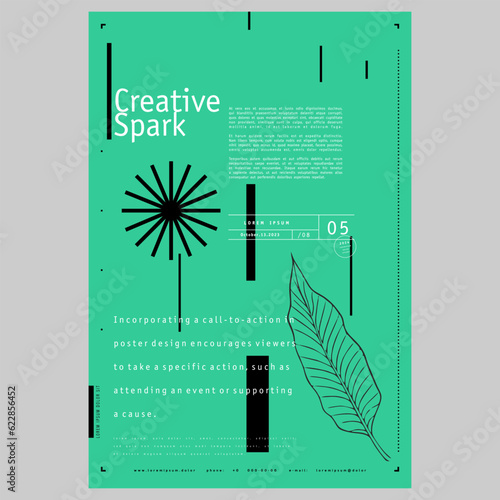 Poster design in modern style.  Typography design. Creative vector template. Book cover design modern. Event poster design. Marketing event banner template. Brochure template layout. 